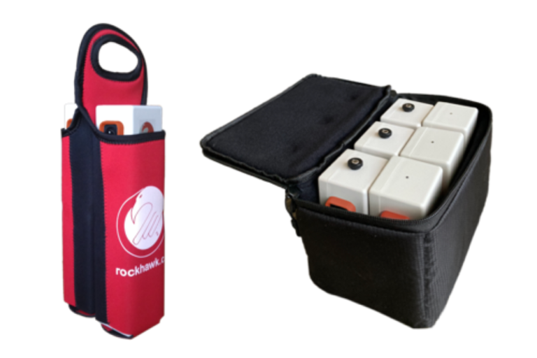 Rock hawk beams in carrying cases